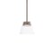 Dweled Chandra 7in LED Mini Pendant 3000K in Brushed Nickel PD-872 - alternate 1